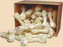 BeefEaters White Rawhide Bones Bulk Box (50-100 Bones Box)