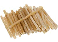 Bone Buddies Rawhide Twists, Natural (5'' Length; 100-Pack)