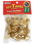 Natural Rawhide Bones for Small Dogs (2.5'' Length; 10-Pack)