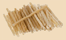 Natural Rawhide Twist Chews (5 '' Length; 100-Pack)