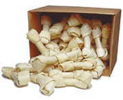 Beefeaters White Rawhide Bones Bulk Box (50-100 Bones)