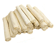 Natural Rawhide Rolls from Select Grille in Bulk (10'' Length; 25-Pack)