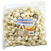 Small Natural Wholesale Rawhide Bones from Loving Pets (2-3'' Length; 100-Pack)